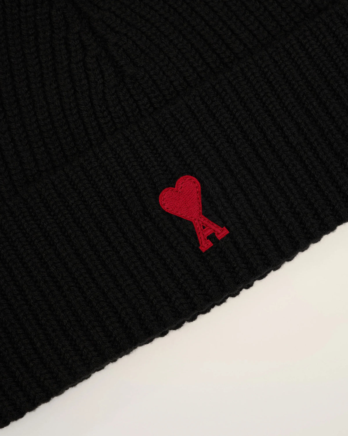 AMI - Bonnet Ami de Coeur Noir/Rouge