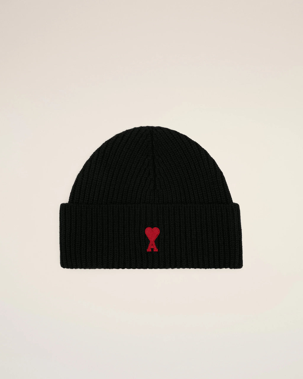AMI - Bonnet Ami de Coeur Noir/Rouge