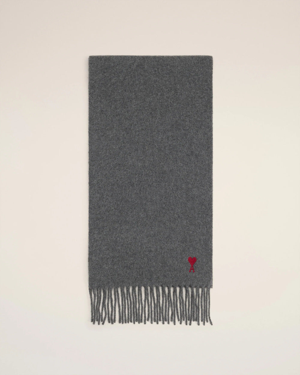 AMI - Echarpe Ami de Coeur Gris Foncé