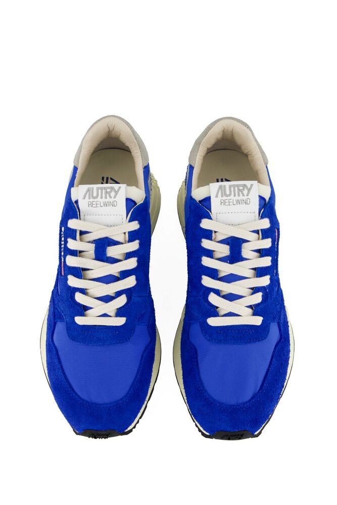 AUTRY - Basket Reelwind en nylon et daim bleu