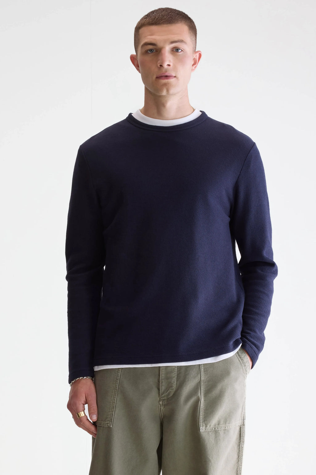 Bellerose - T-shirt à manches longues Fresh Navy