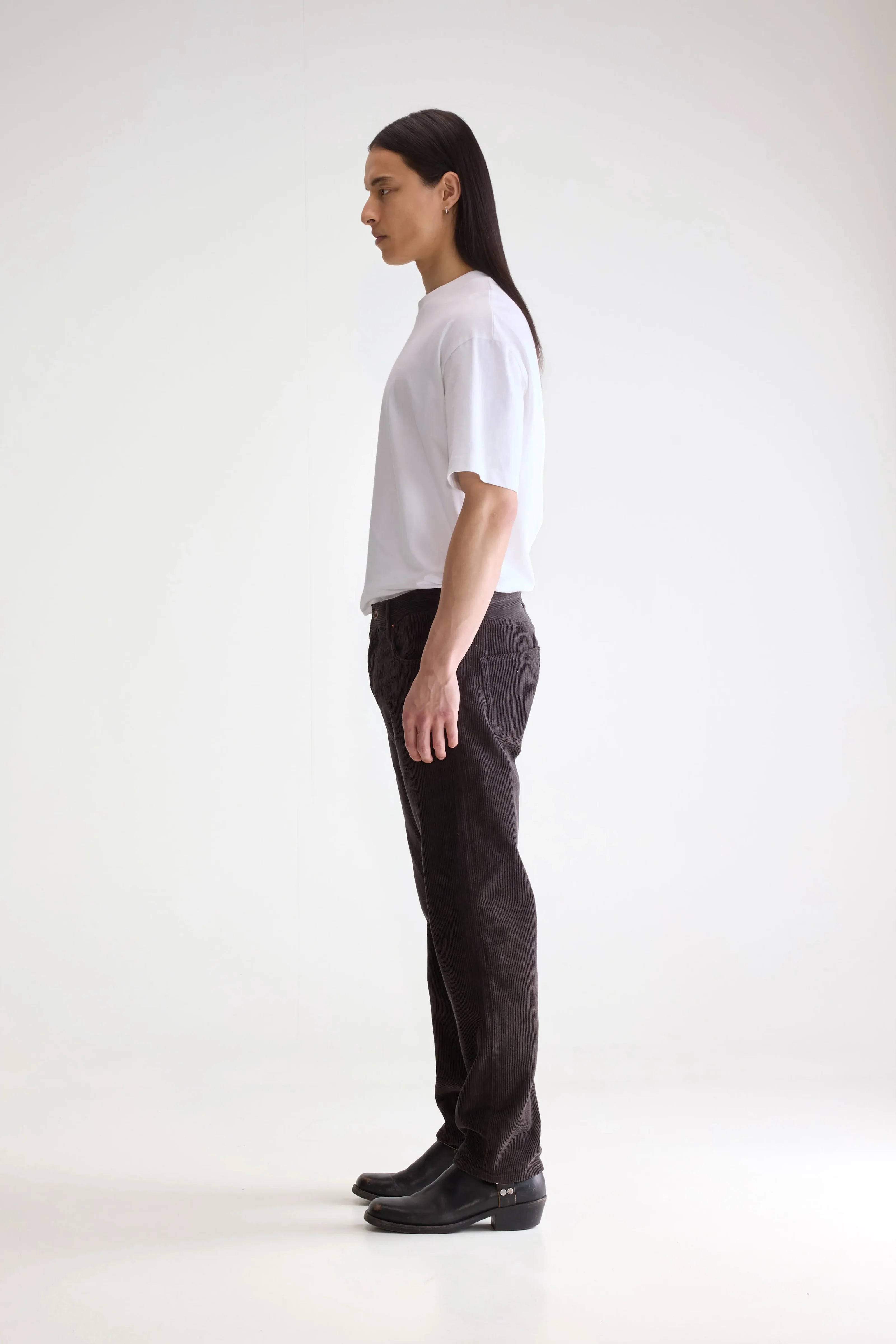 Bellerose - Pantalon velours Percy Black Sand