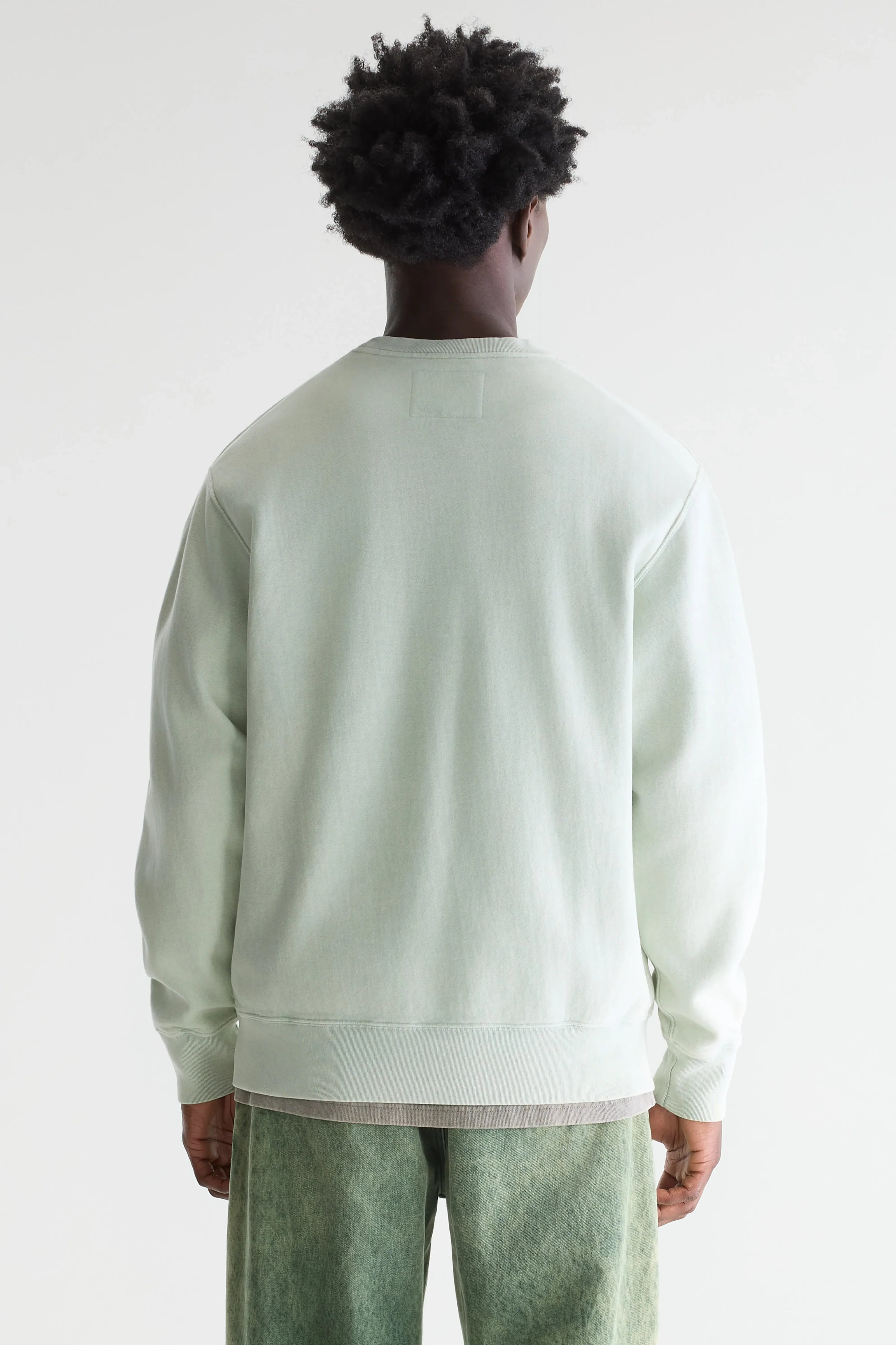 Bellerose - Sweatshirt col rond Flake Aqua
