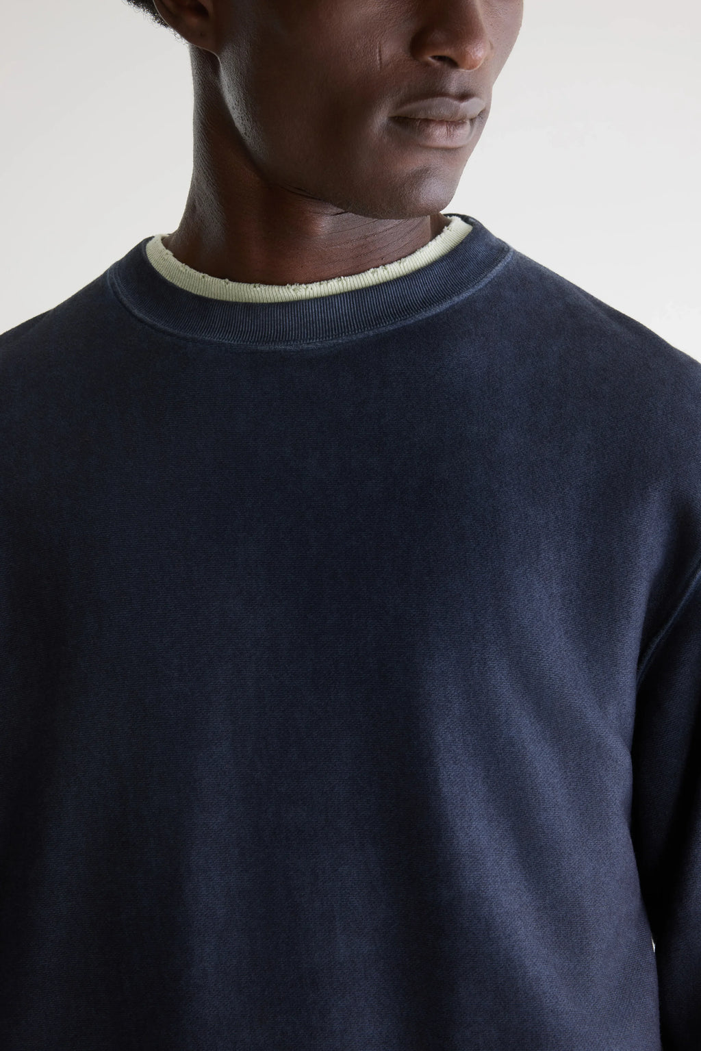 Bellerose - Sweatshirt col rond Flake Dark Navy