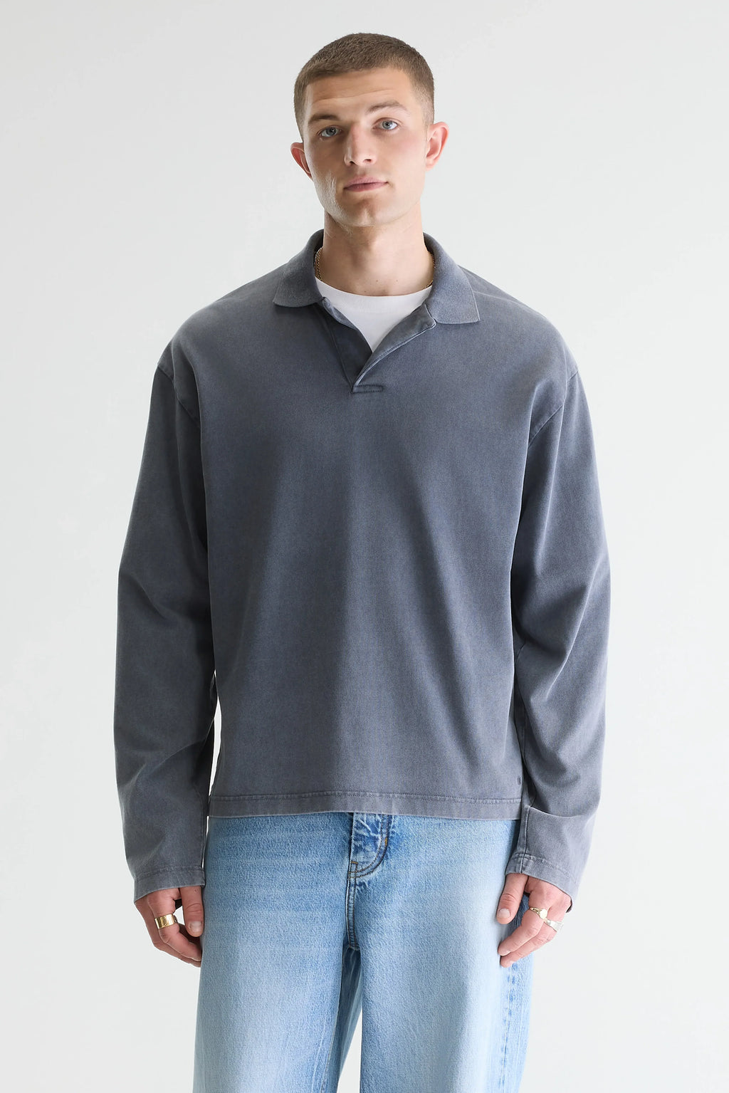 Bellerose - Polo à manches longues Vlugies Navy