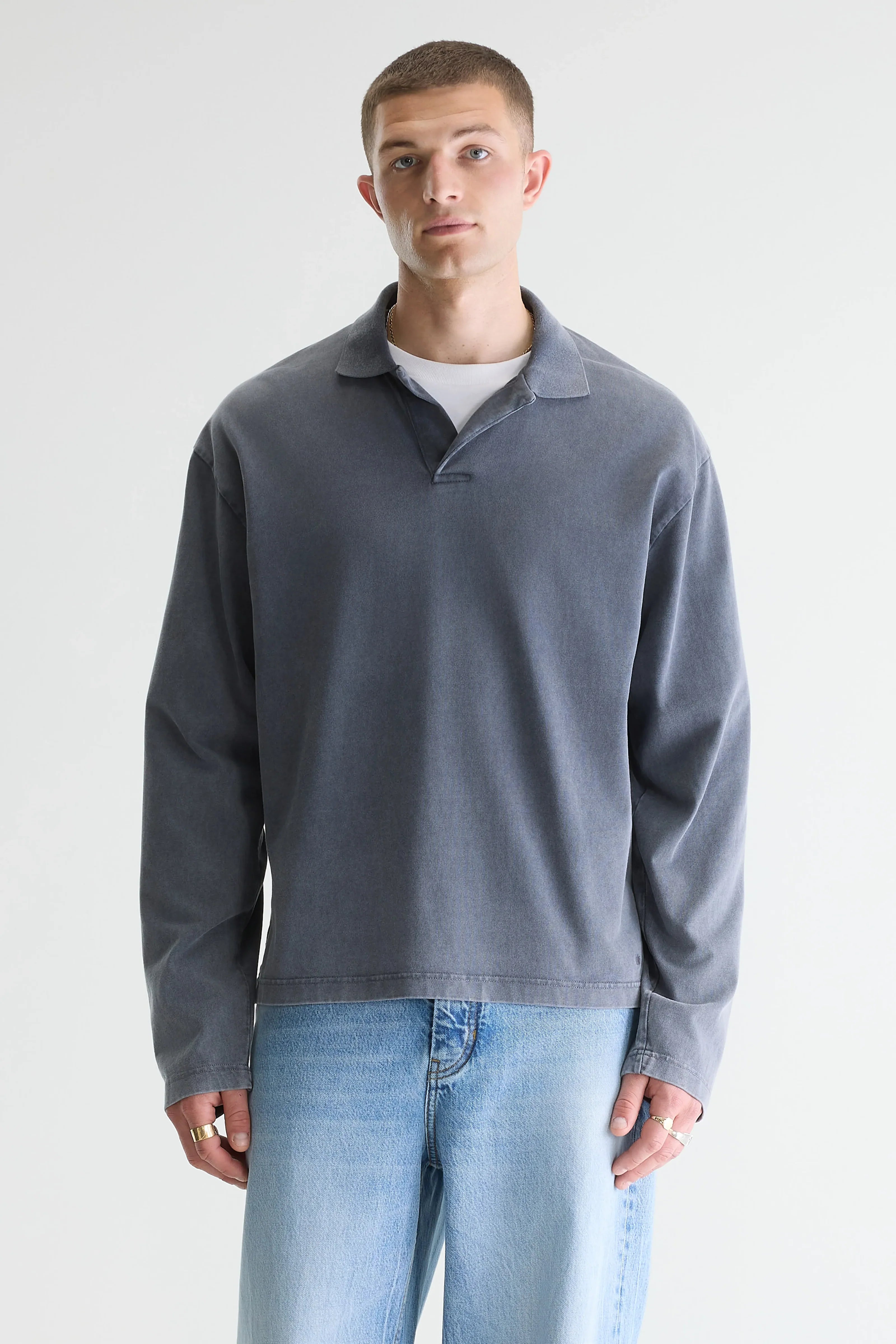 Bellerose - Polo à manches longues Vlugies Navy