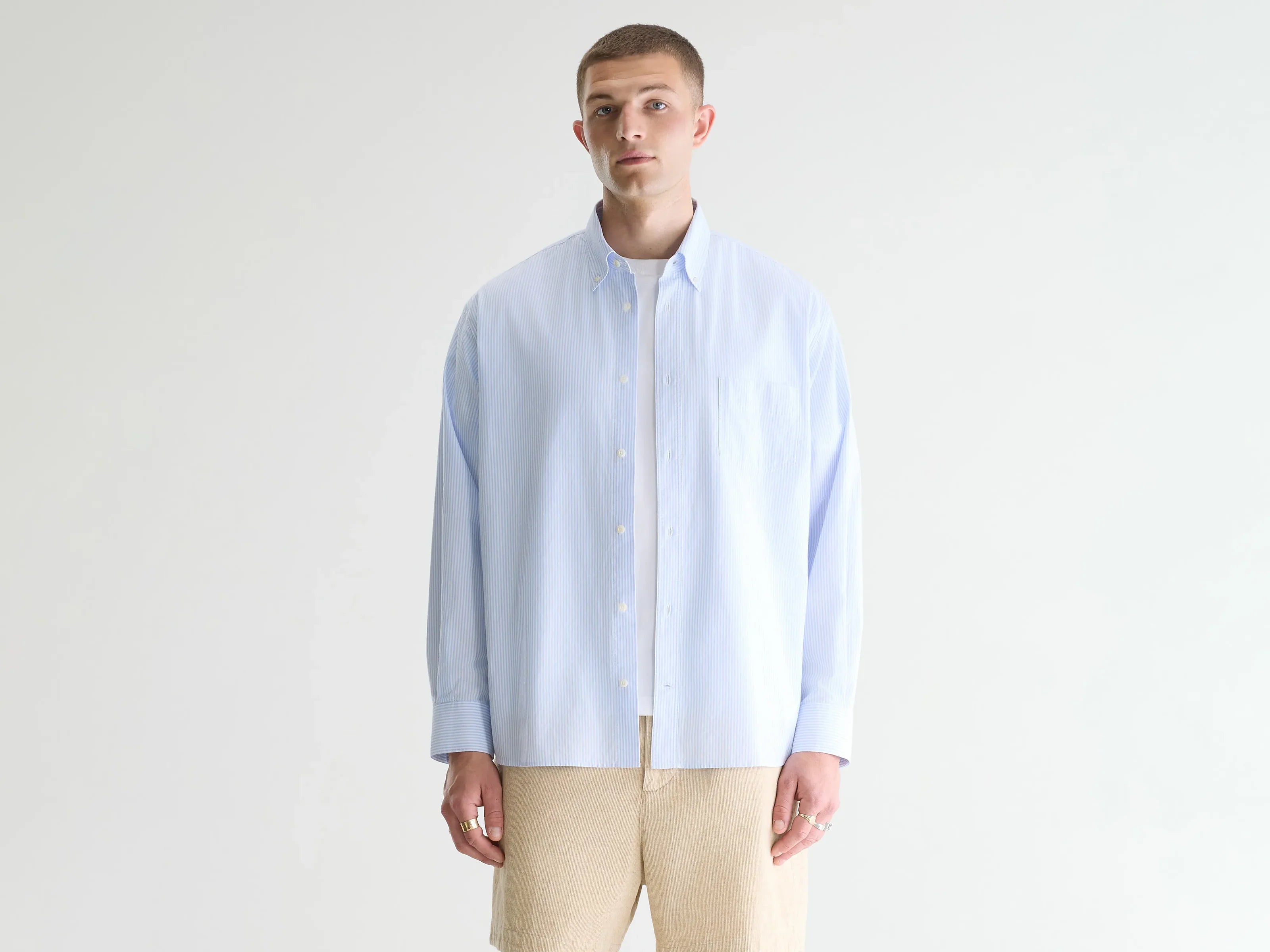 Bellerose - Chemise Lighto chardon/white Stripe A