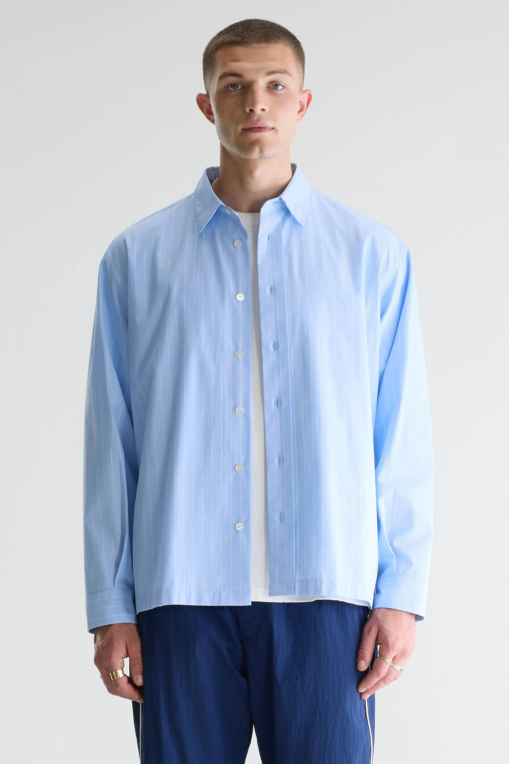 Bellerose - Chemise en popeline à rayures Flippy Stripe B