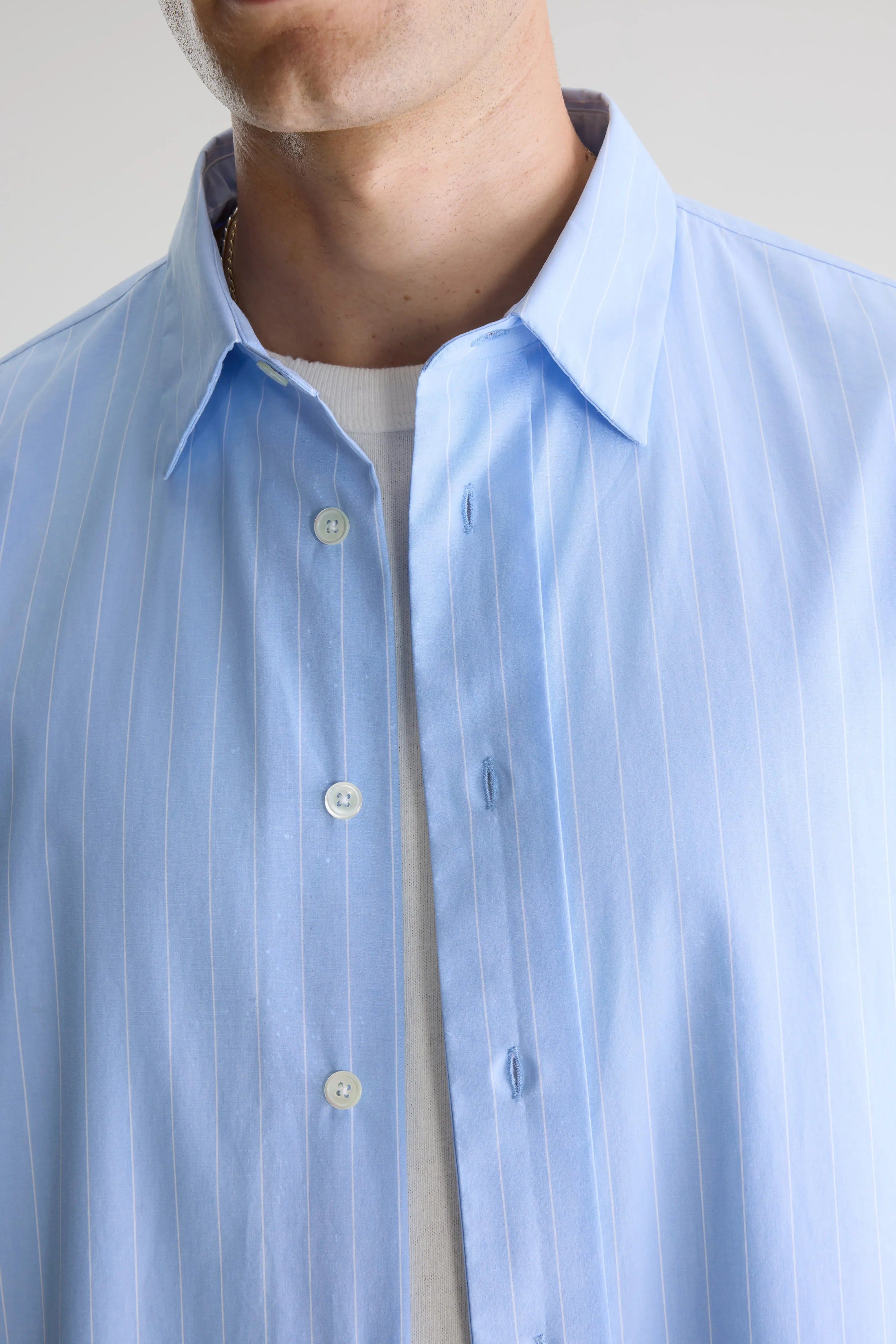 Bellerose - Chemise en popeline à rayures Flippy Stripe B