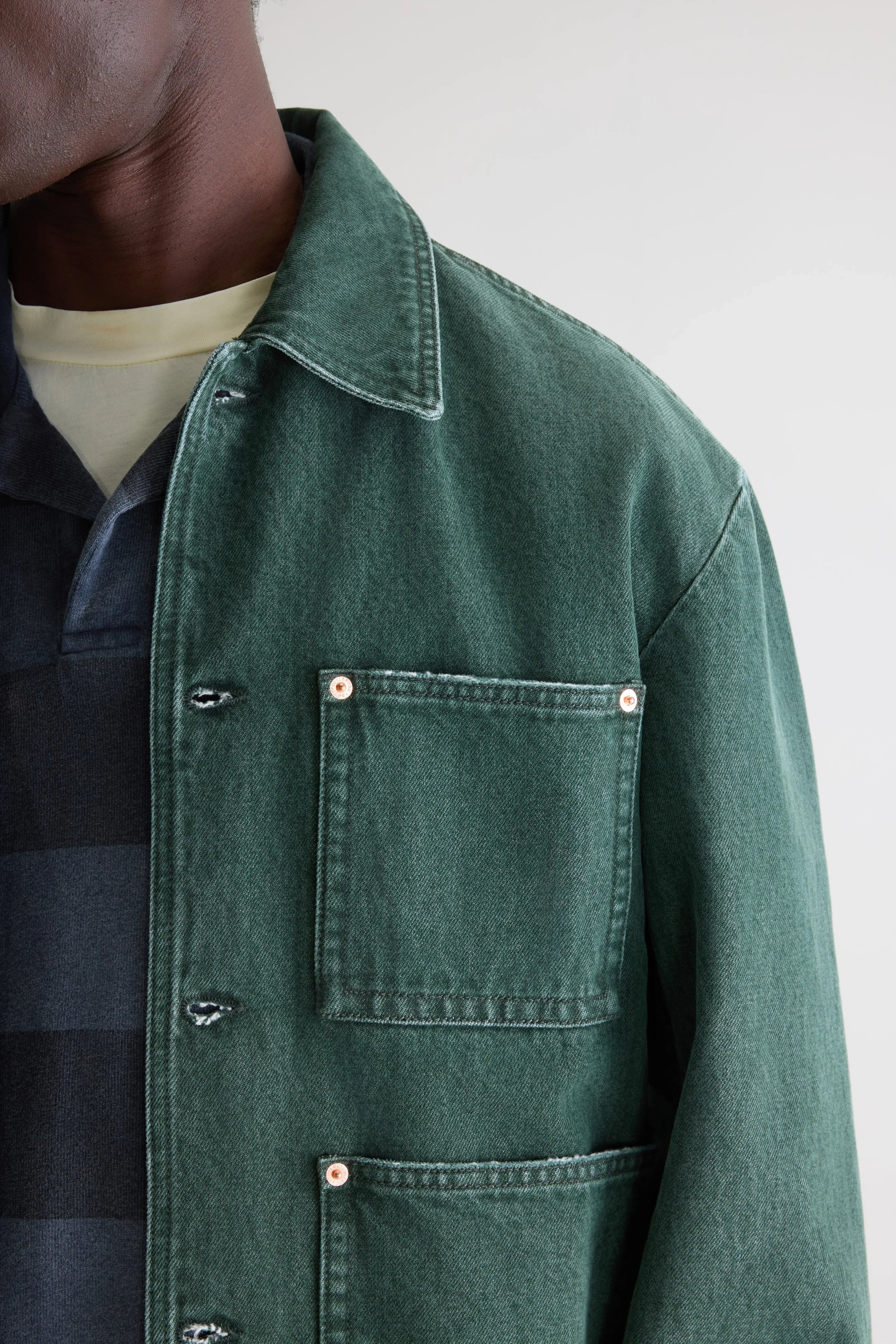 Bellerose - Veste en denim Kadillac Green used