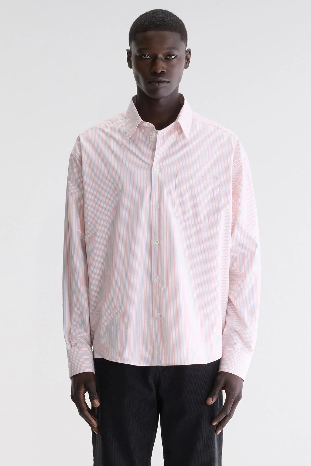 Bellerose - Chemise Oversize Frame Stripe B Rose
