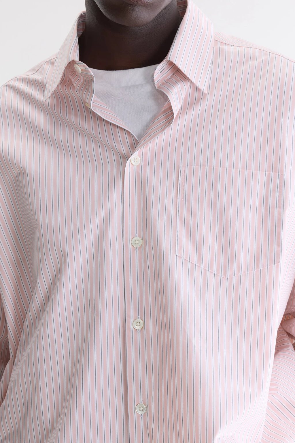 Bellerose - Chemise Oversize Frame Stripe B Rose