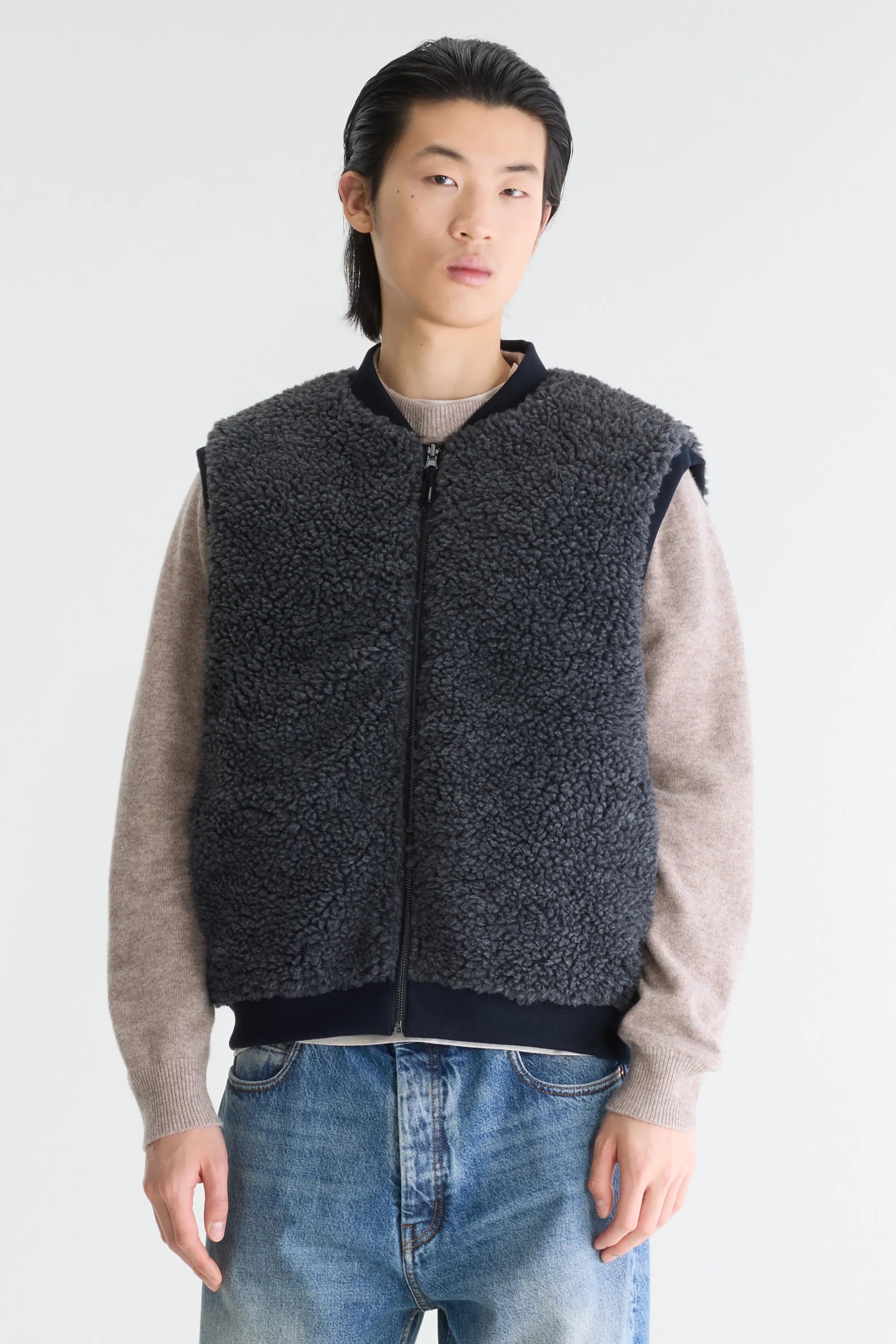 Bellerose - Veste sans Manches réversible Jocko Navy