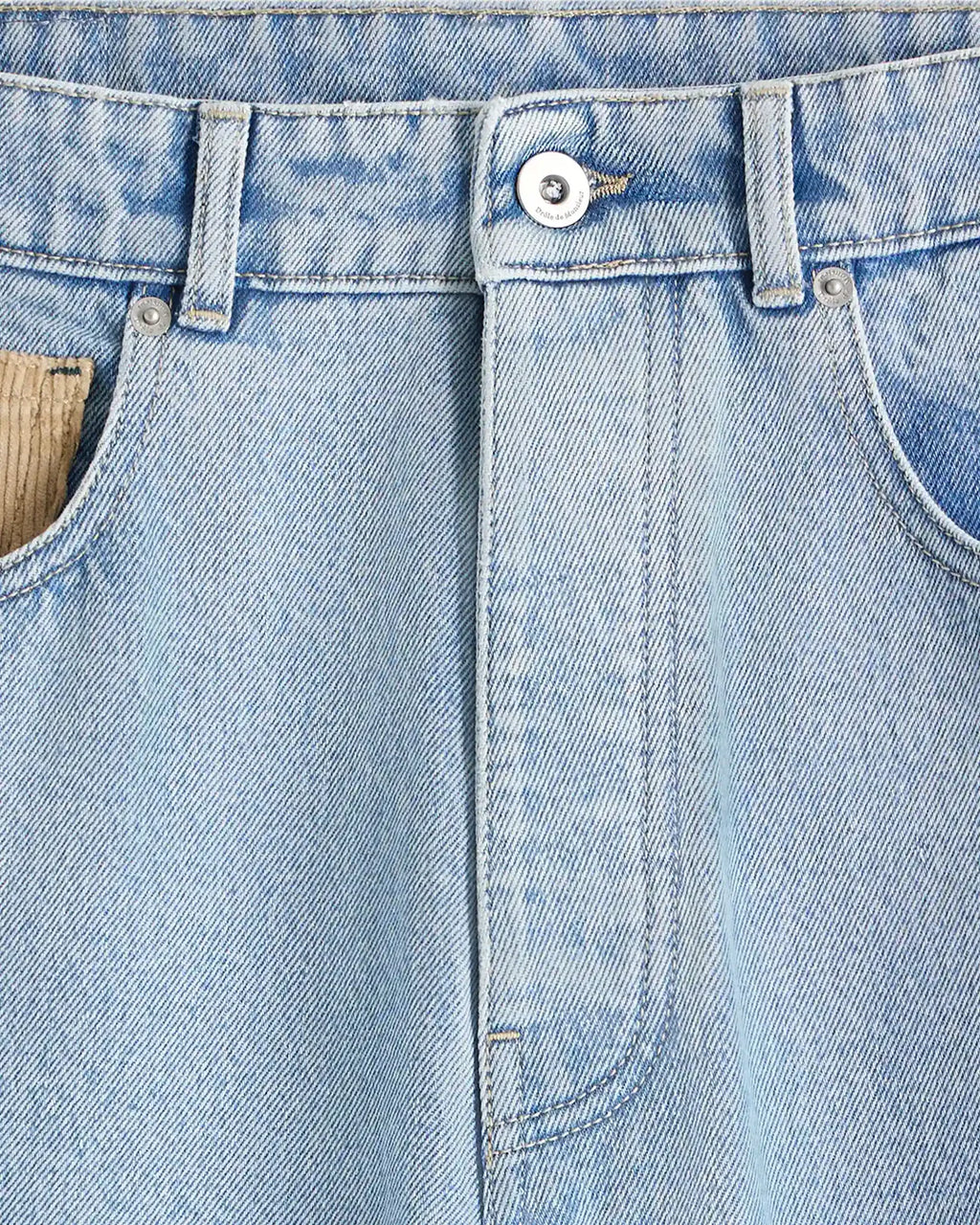 Drôle de Monsieur - Le jean Délavé Blue Ciel