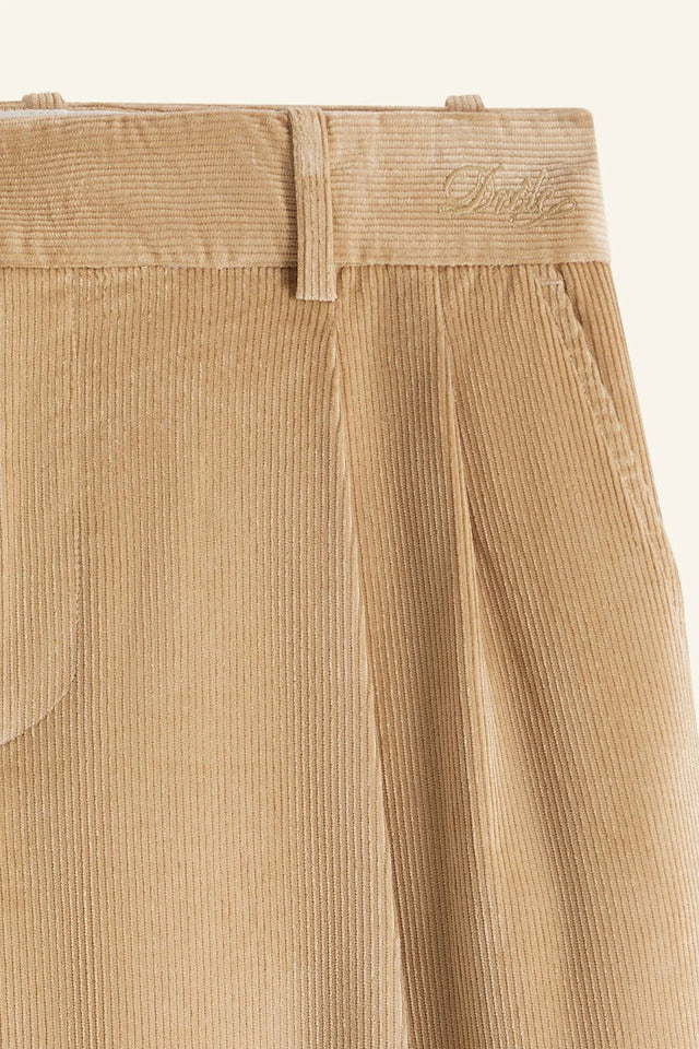 Drôle de Monsieur - Pantalon Golfeur Corduroy Beige