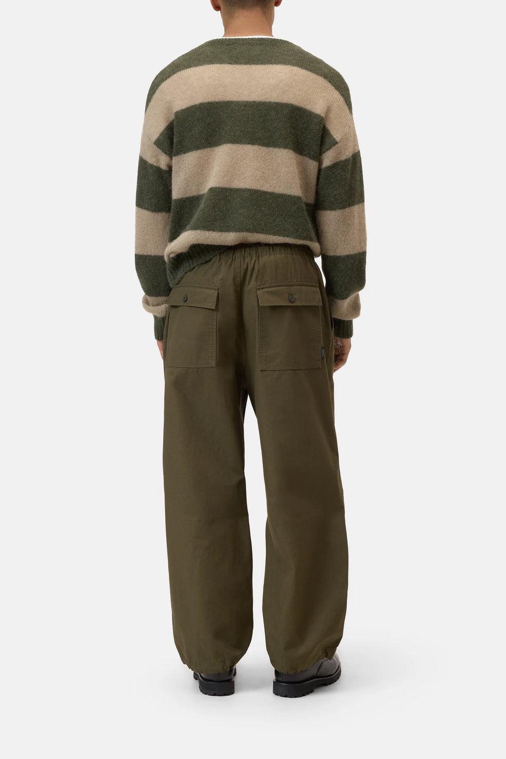 Closed - Pantalon Relaxed Ripstop Pokai Dark Olive Green