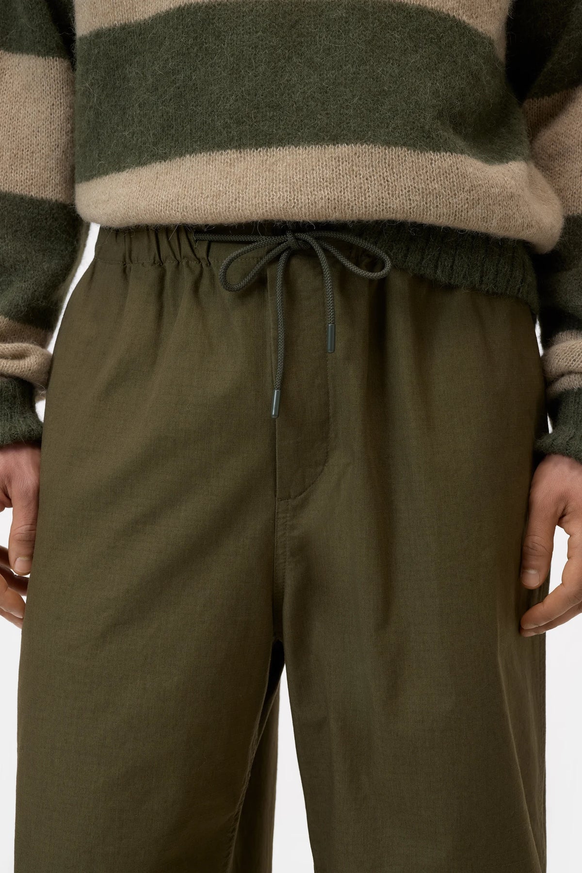 Closed - Pantalon Relaxed Ripstop Pokai Dark Olive Green