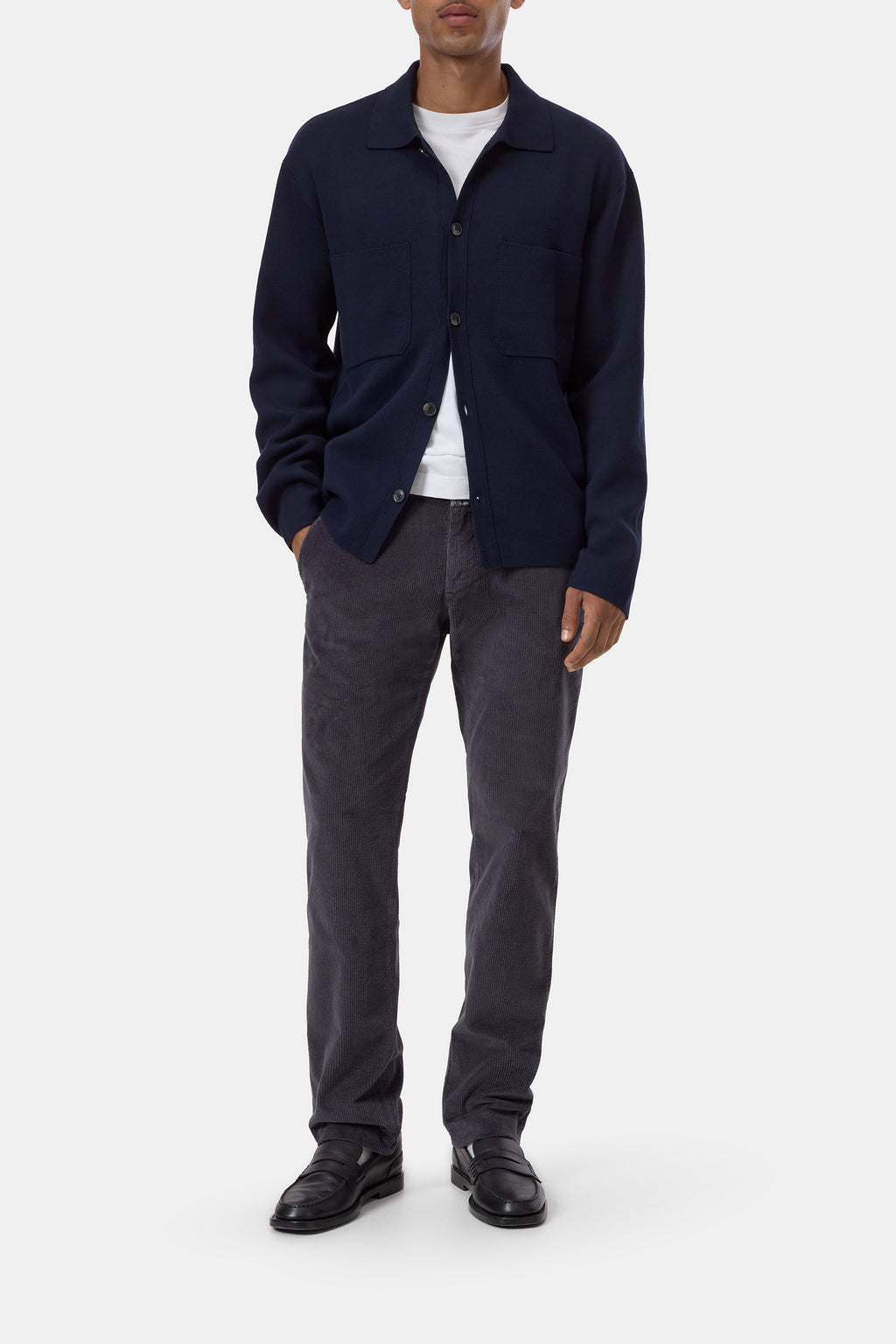 Closed - Pantalon velours Slim Clifton True Shadow Blue