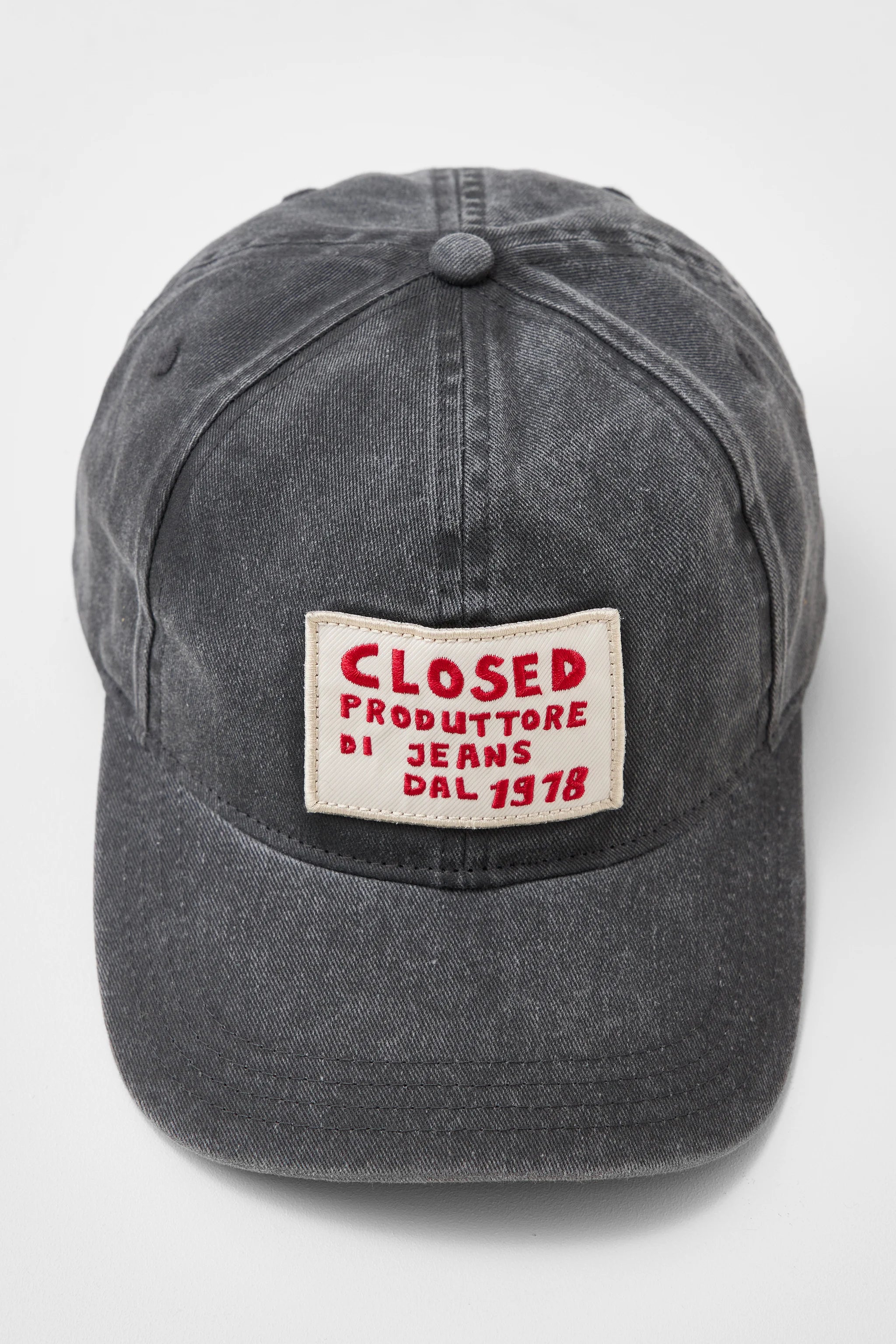 Closed - Casquette en Denim Black