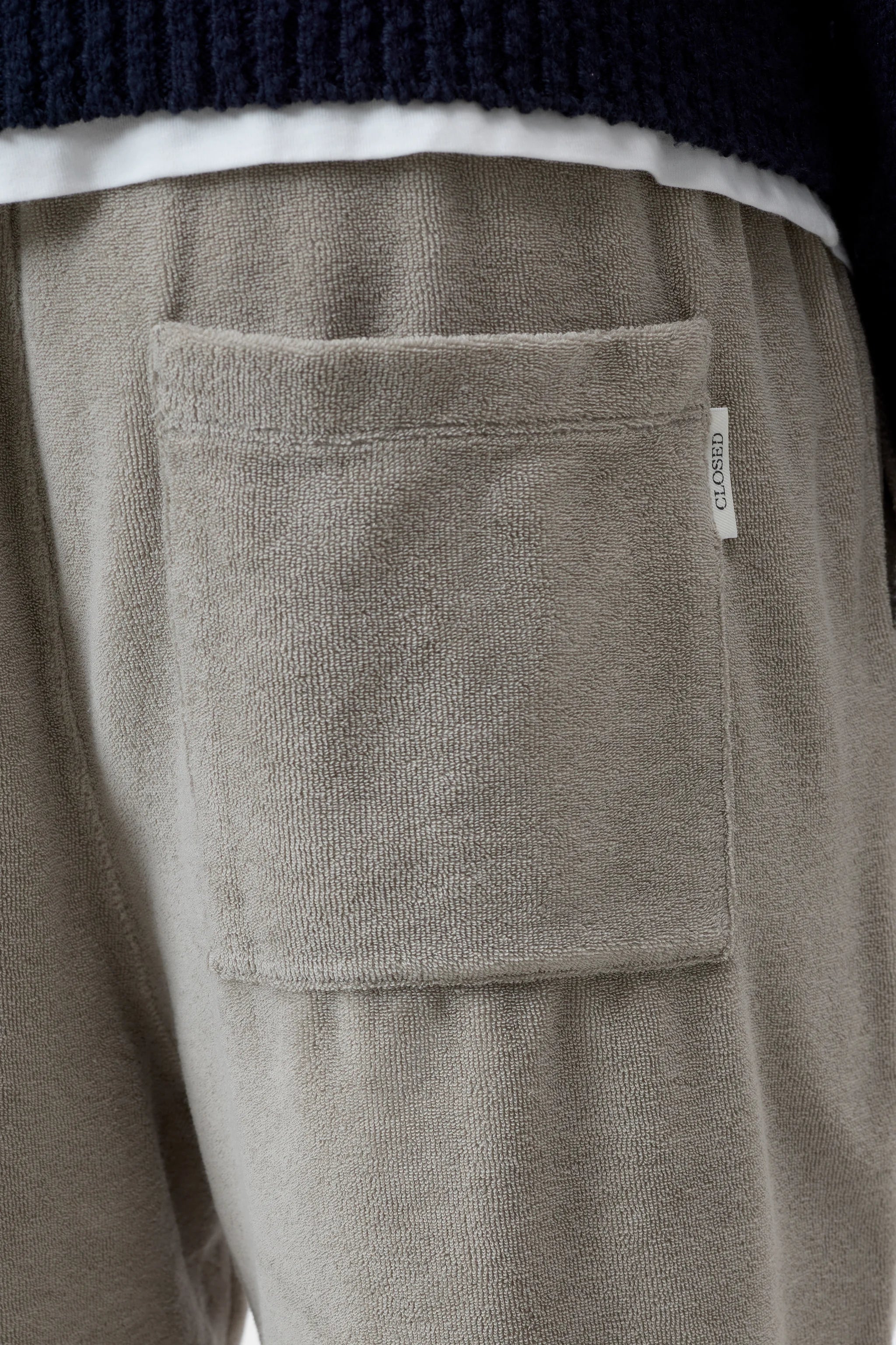 Closed - Short en éponge Mud Grey