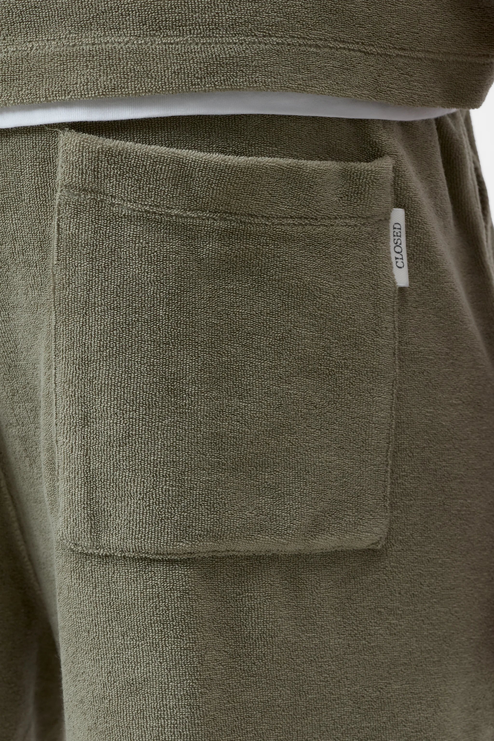 Closed - Short en éponge Pebble Green