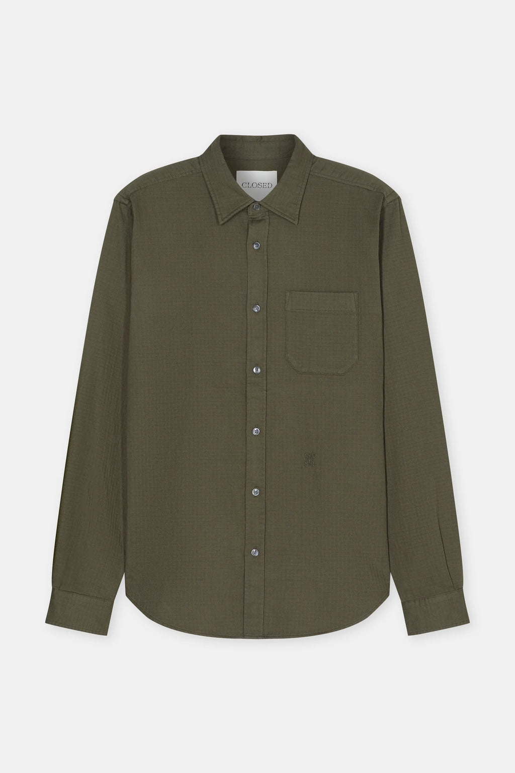 Closed - Chemise en coton Dark Olive Green