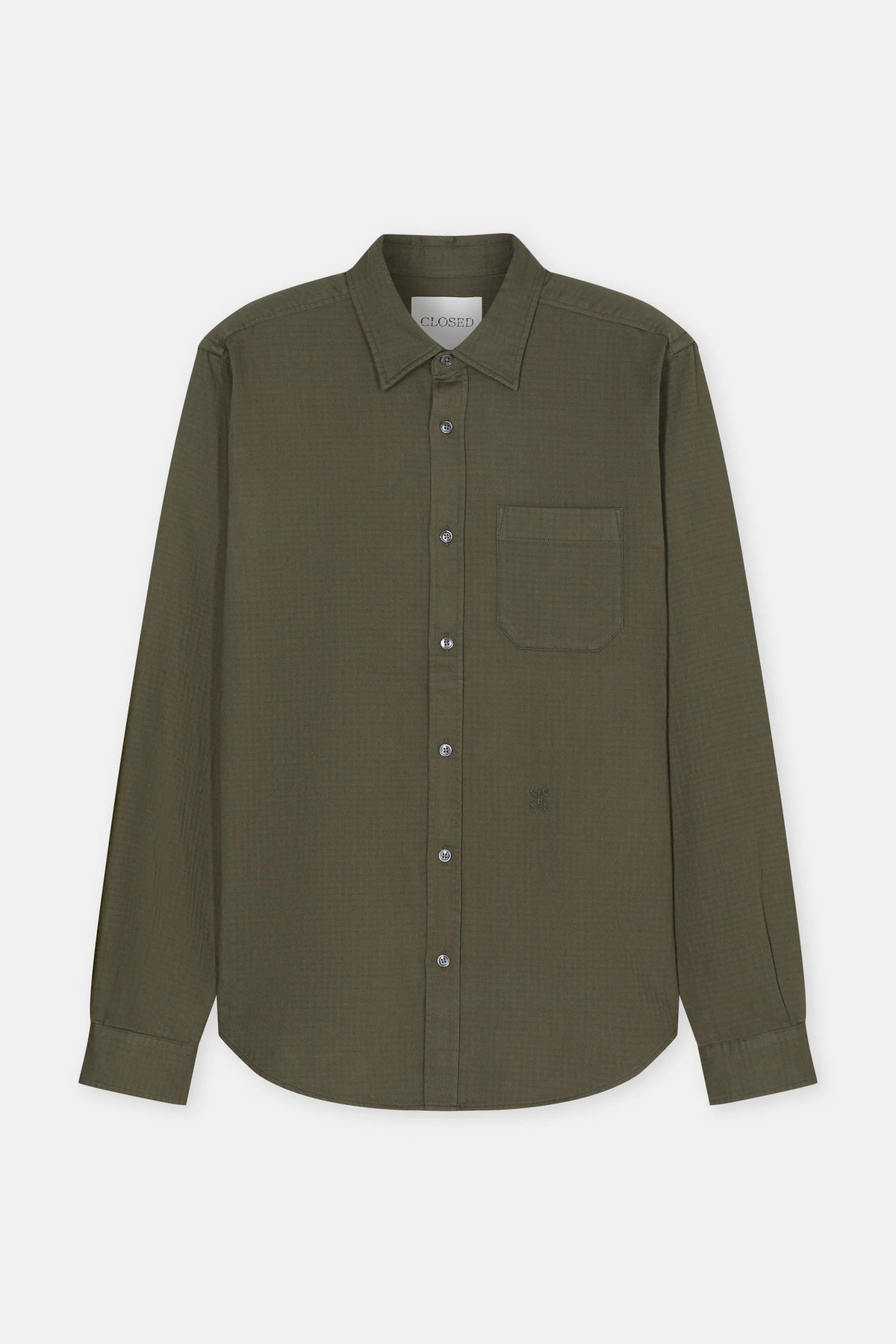 Closed - Chemise en coton Dark Olive Green