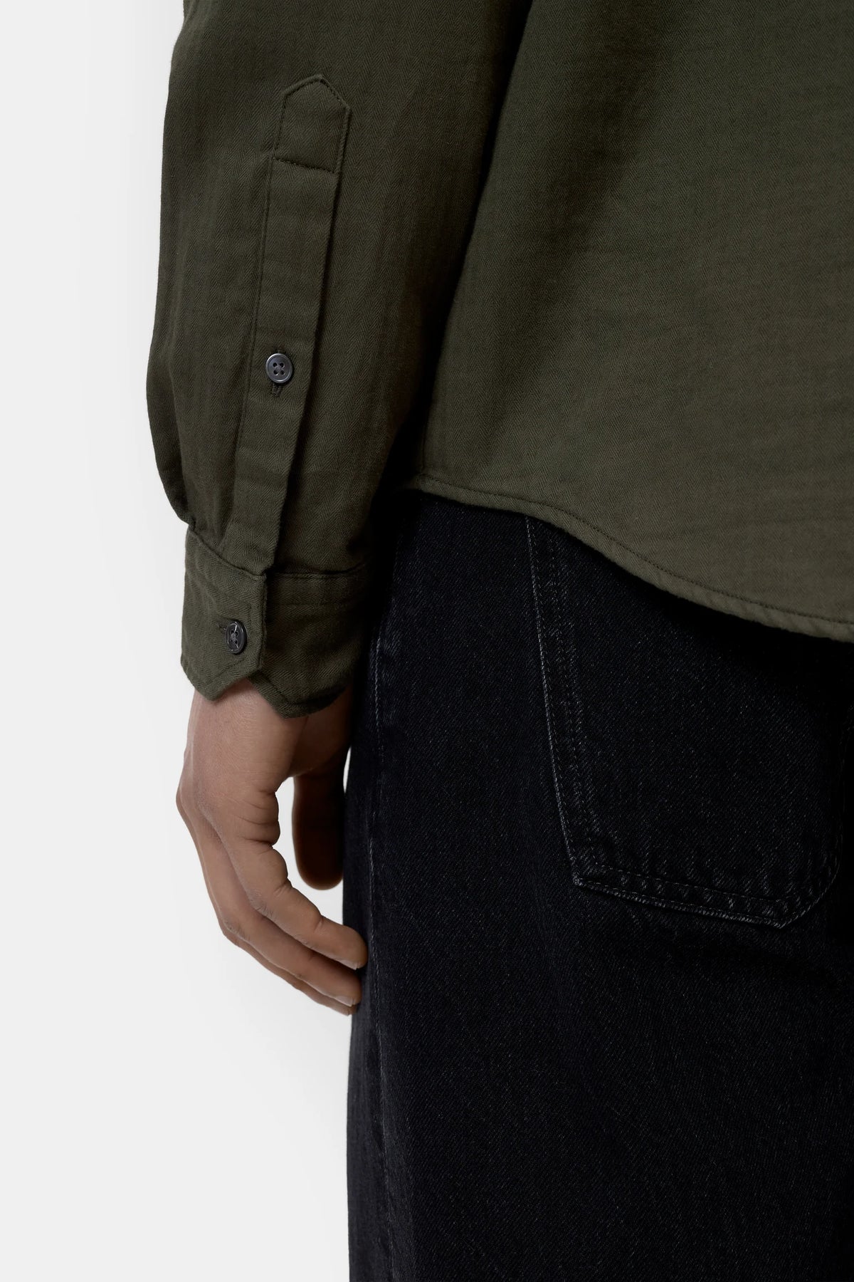 Closed - Chemise en coton Dark Olive Green