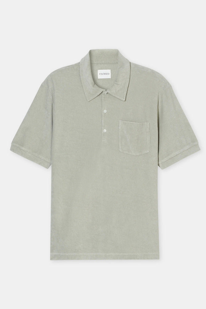 Closed - Polo en éponge Cloud Grey