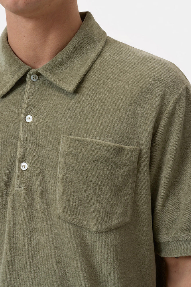 Closed - Polo en éponge Chino Green