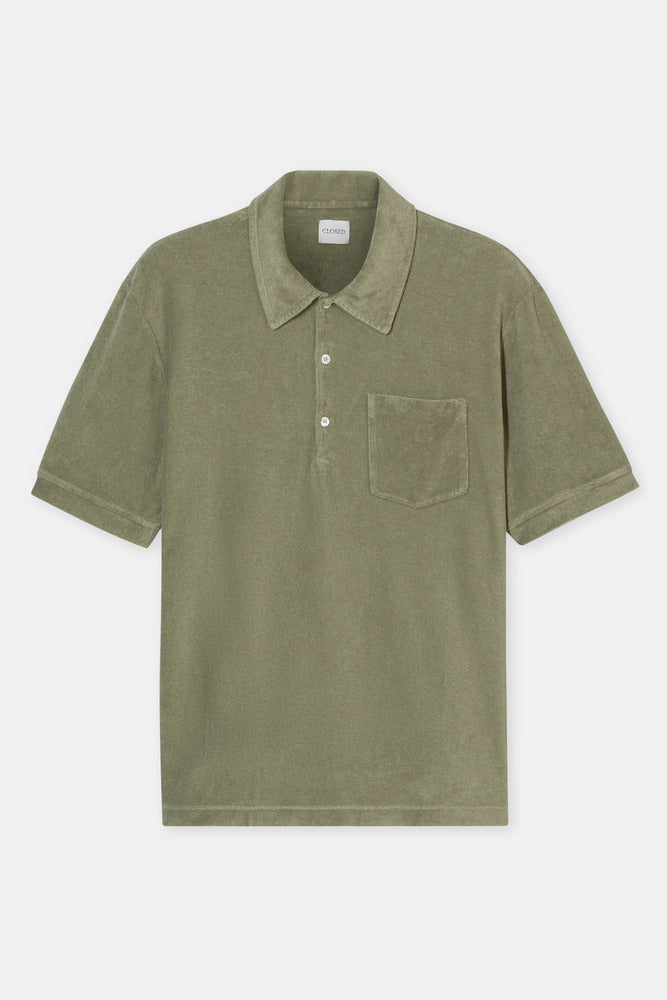 Closed - Polo en éponge Chino Green