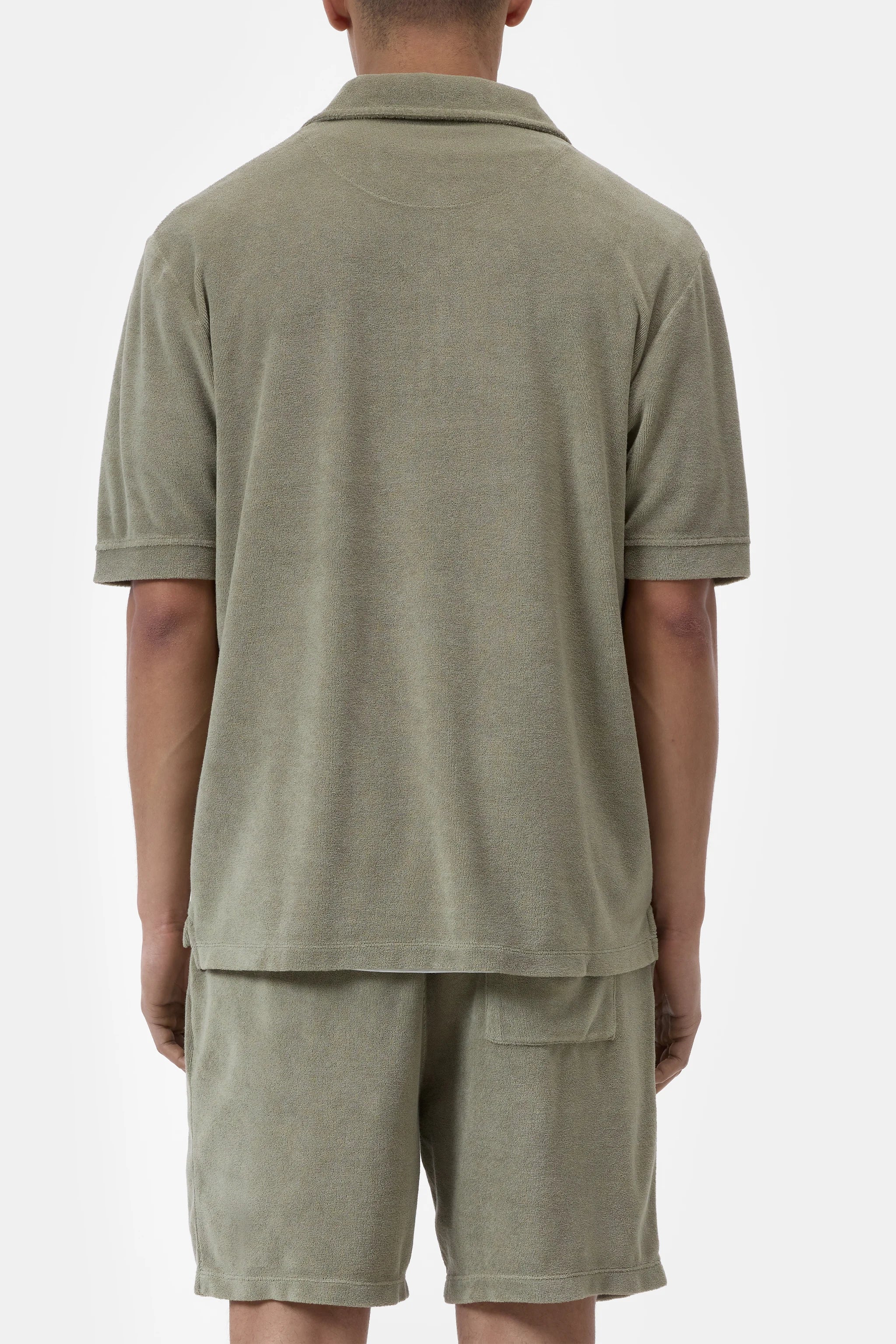 Closed - Polo éponge Pebble Green