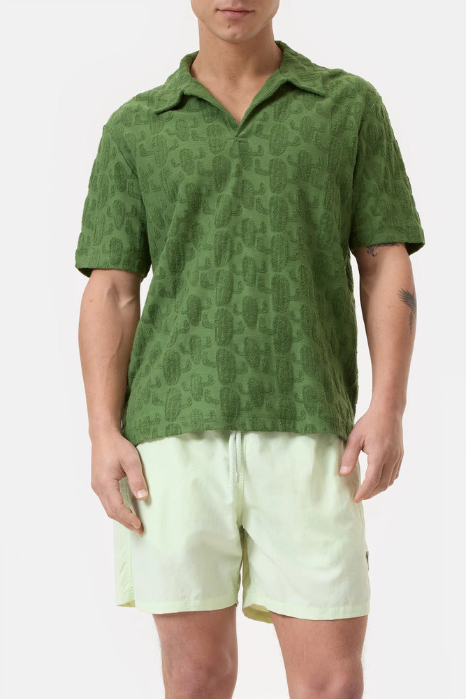 Closed - Polo en éponge terry Ranger Green