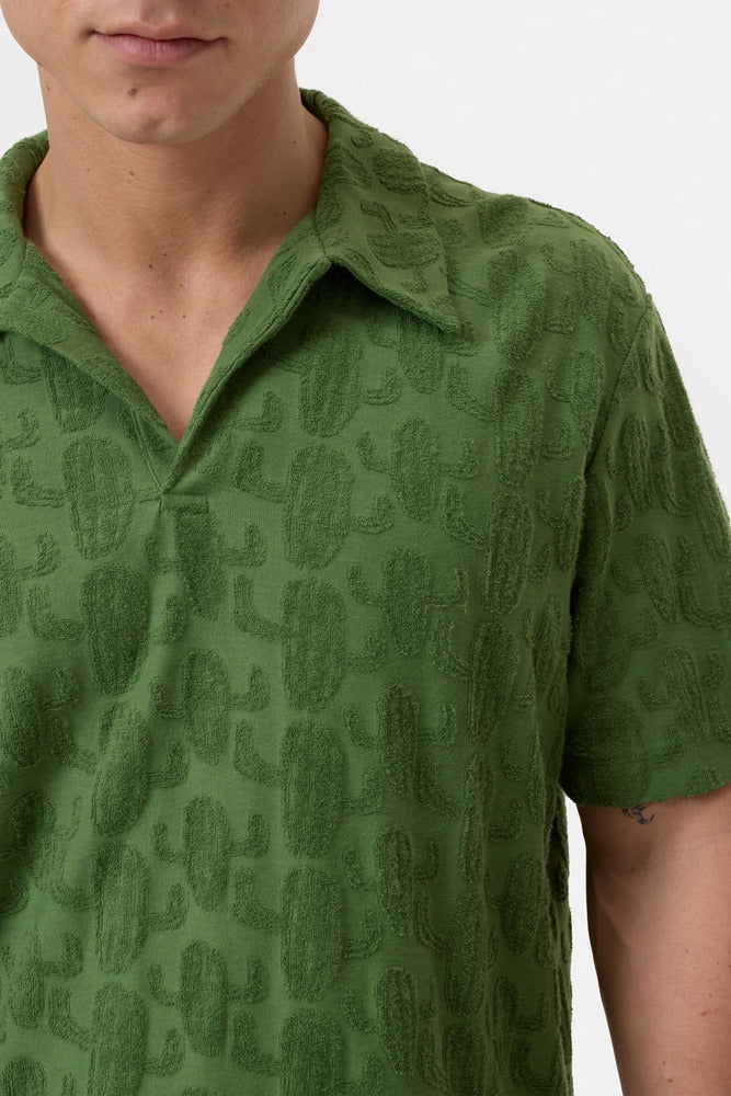 Closed - Polo en éponge terry Ranger Green