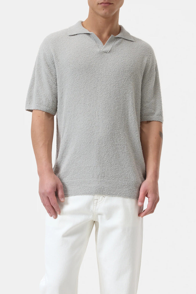 Closed - Polo en coton mélangé Cloud Grey