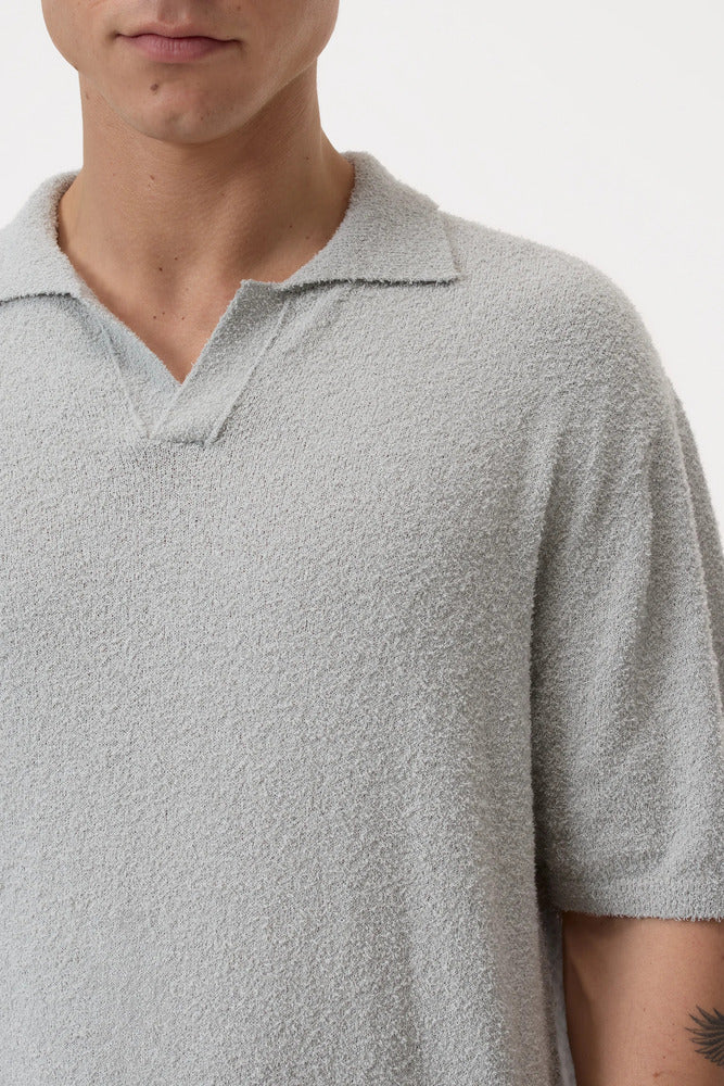 Closed - Polo en coton mélangé Cloud Grey