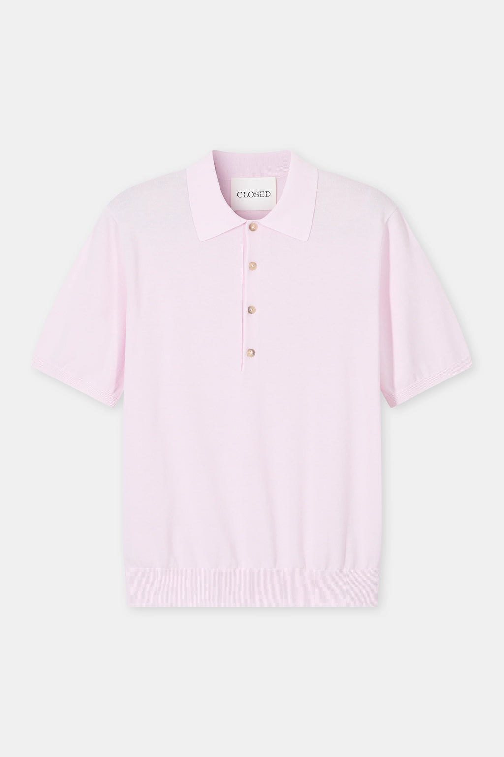Closed - Polo en coton Quartz Pink