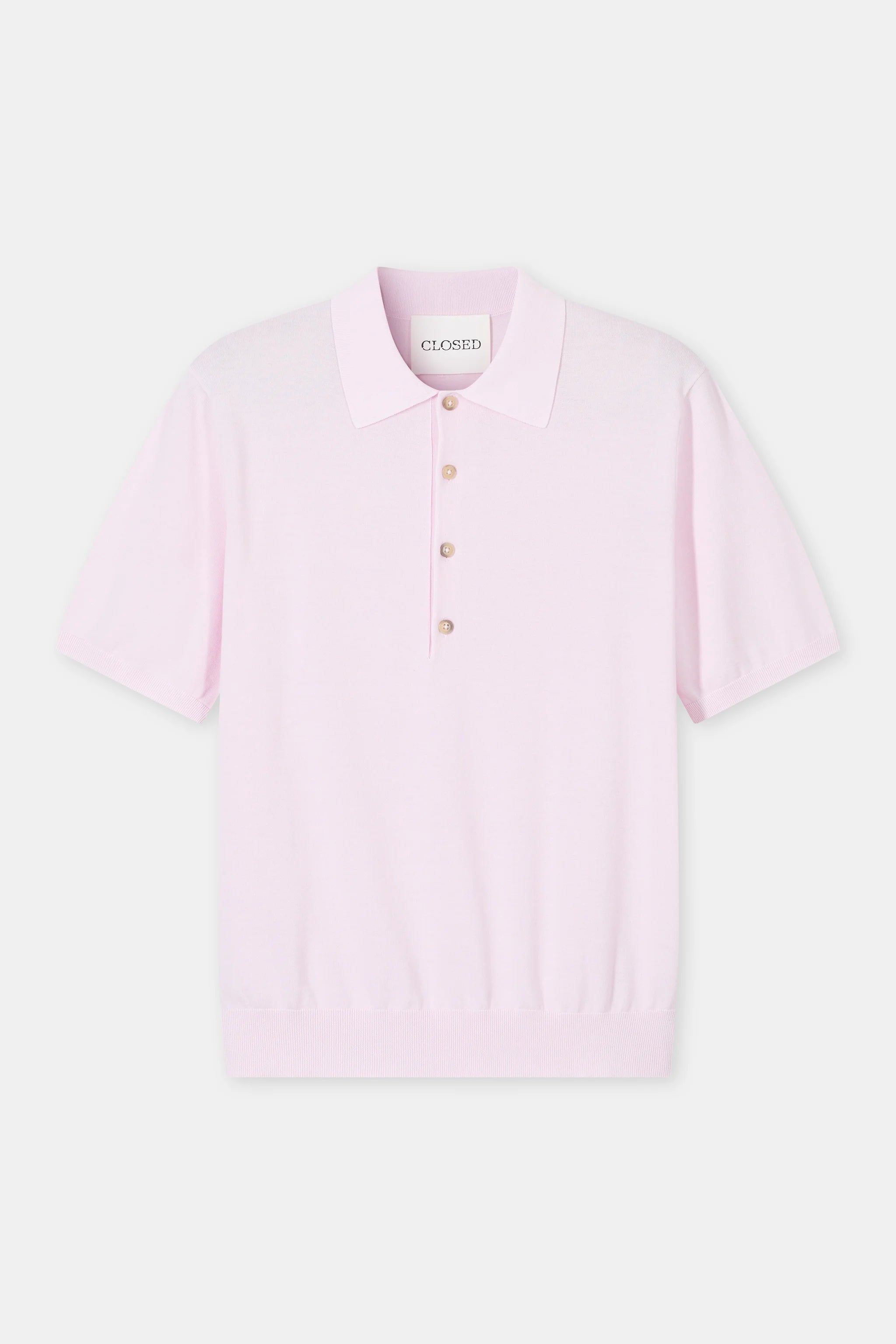 Closed - Polo en coton Quartz Pink