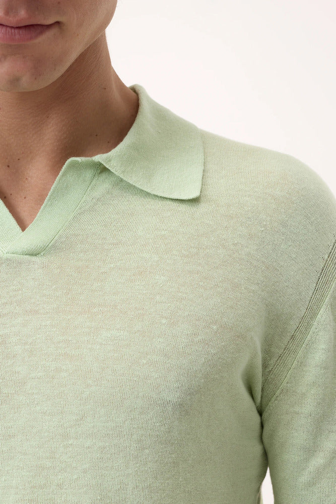 Closed - Polo en Lin Bud Green