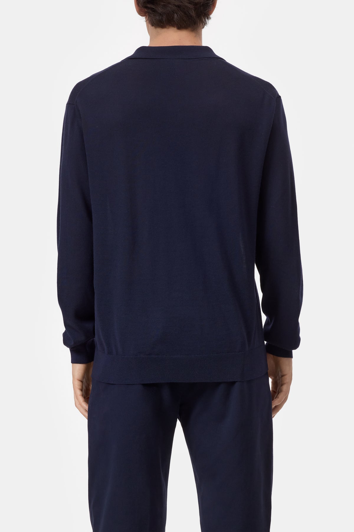 Closed - Polo Jumper en laine Dark Night
