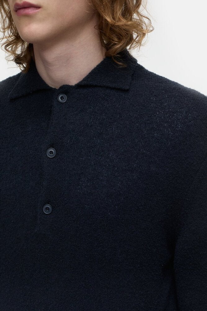 Closed - Pull Polo en laine Dark Night