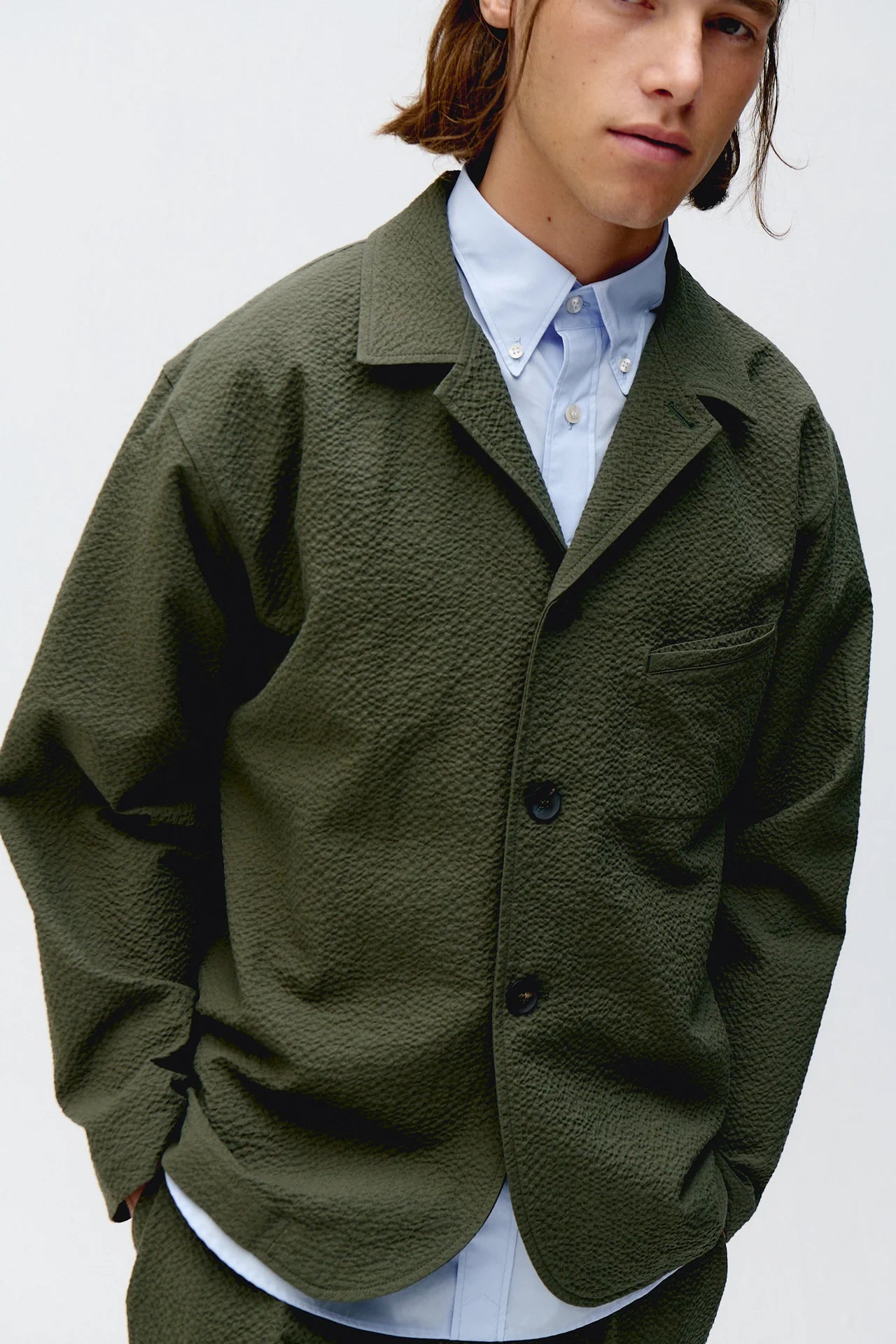 UNFEIGNED - Veste Technical city blazer Seersucker