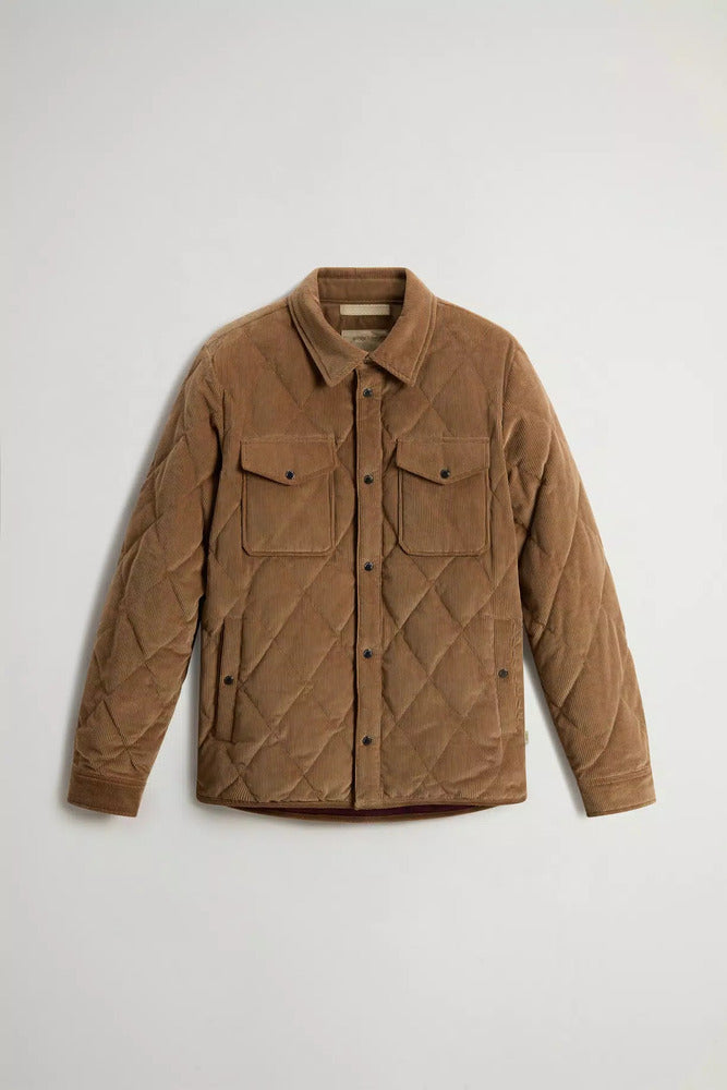 Woolrich - Surchemise Alaskan en velours côtelé Coffee