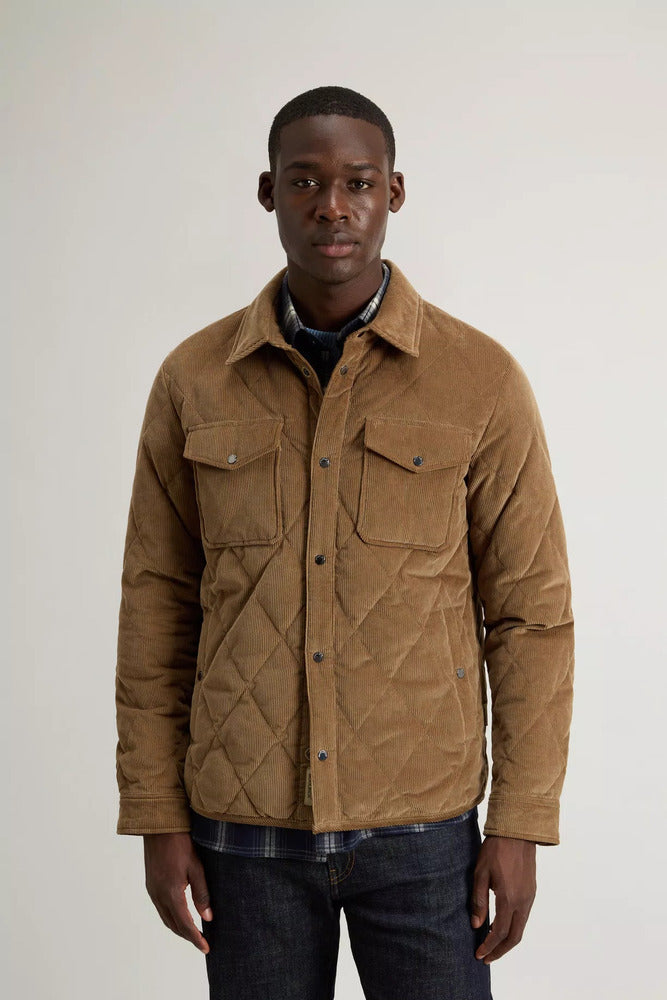 Woolrich - Surchemise Alaskan en velours côtelé Coffee