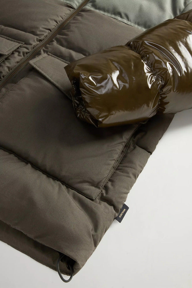 Woolrich - Doudoune Hybride avec manches et capuches amovibles