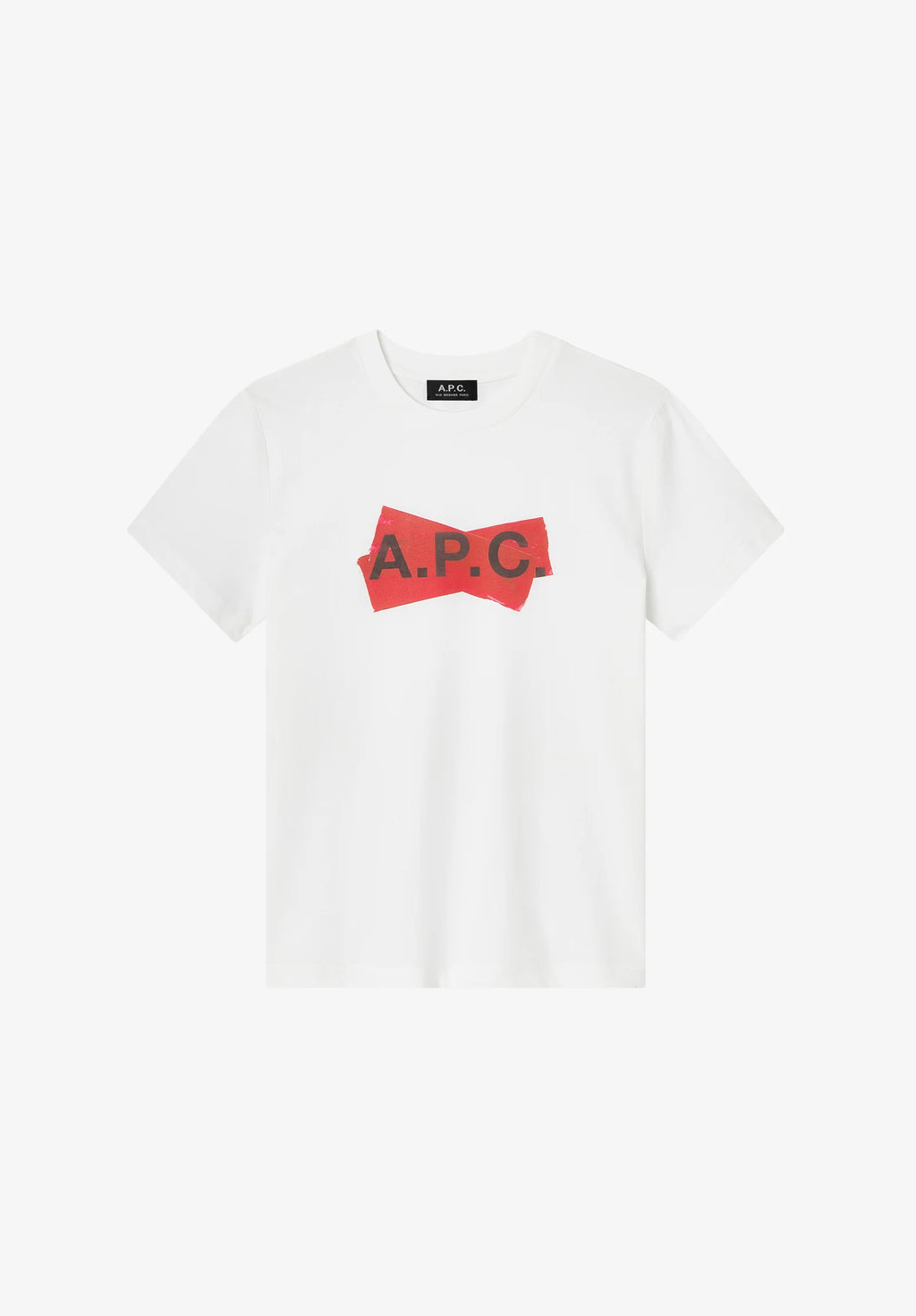 A.P.C. - T-shirt Scotch rouge Blanc