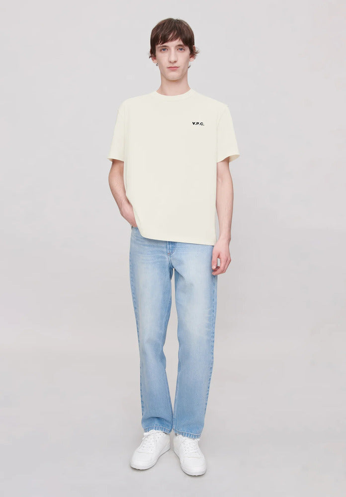 A.P.C. - T-shirt Boxy Petit VPC Blanc/Vert