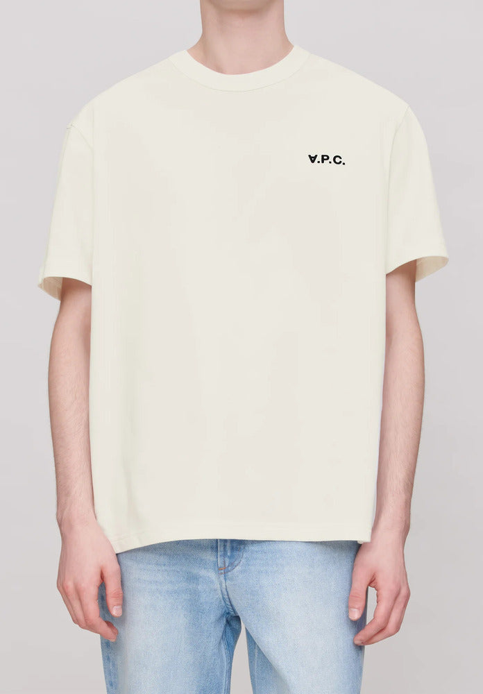 A.P.C. - T-shirt Boxy Petit VPC Blanc/Vert