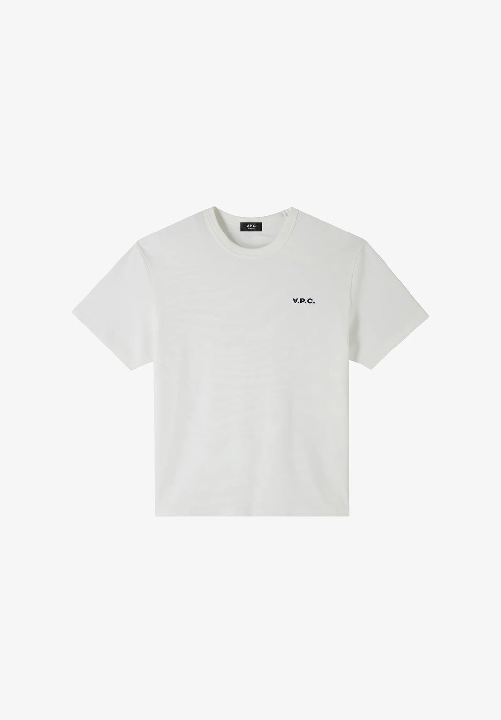 A.P.C. - T-shirt Boxy Petit VPC Blanc/ Dark Navy