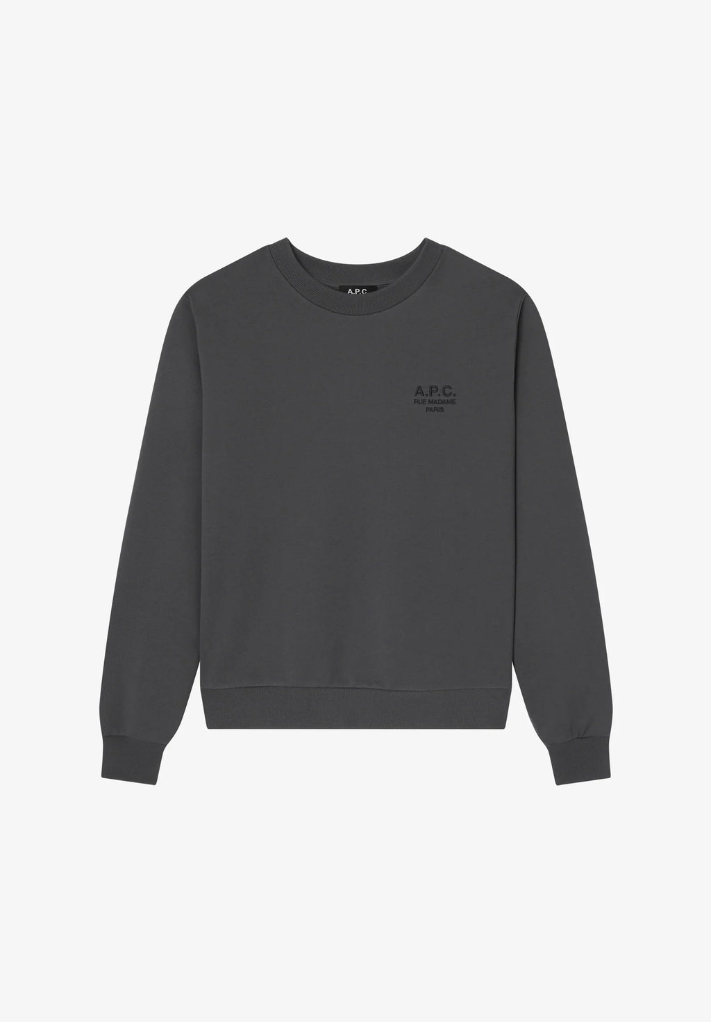 A.P.C. -  Sweatshirt Standard Rue Madame Faux Noir